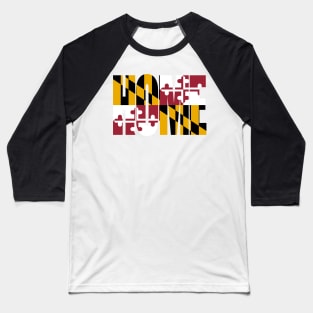 Maryland Home - State Flag Baseball T-Shirt